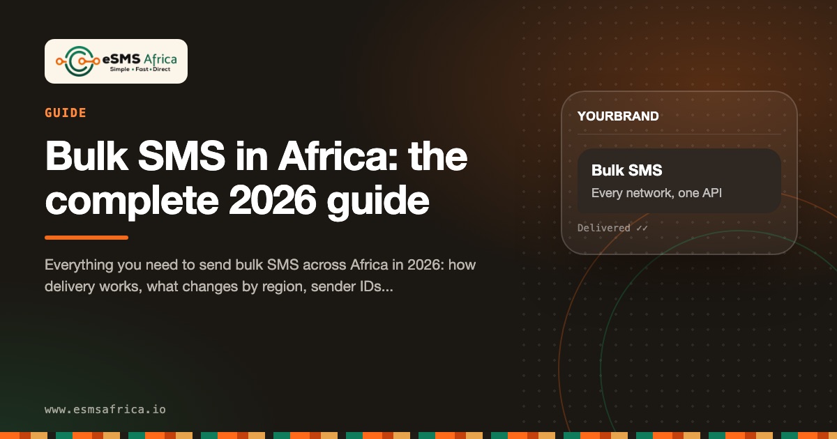 Bulk SMS in Africa: the complete 2026 guide