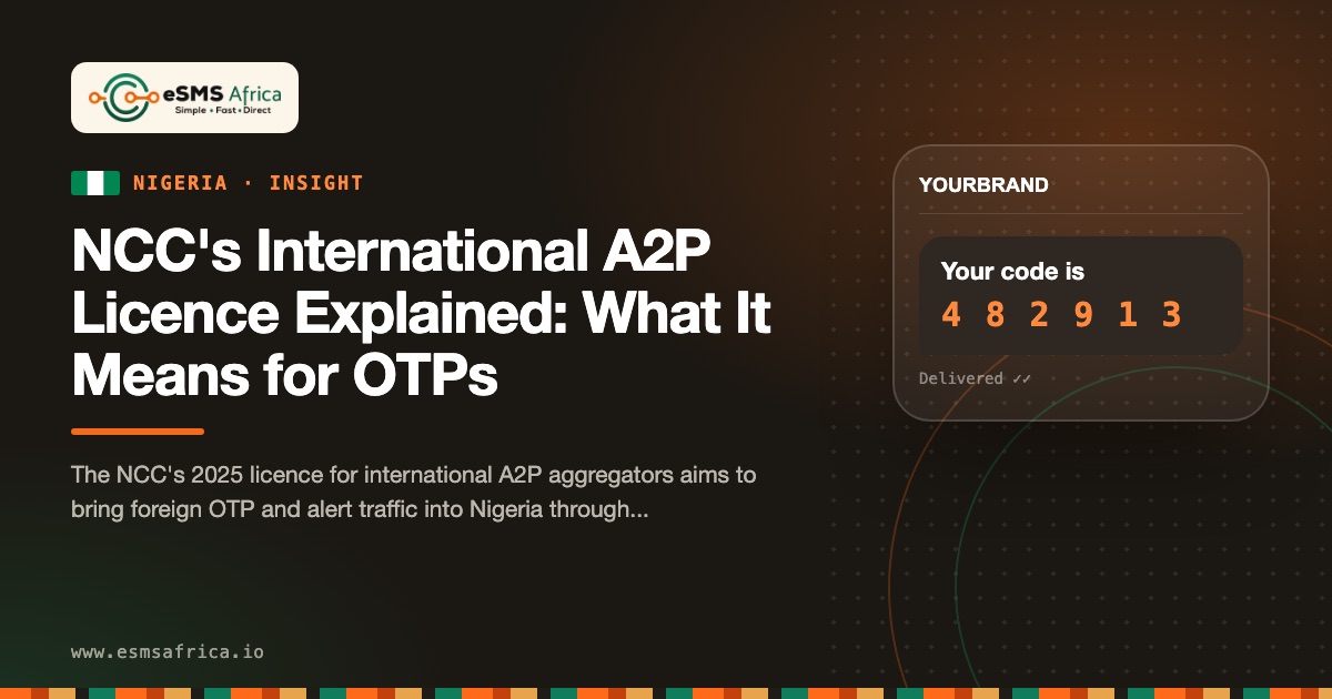 NCC's International A2P Licence Explained: What It Means for OTPs