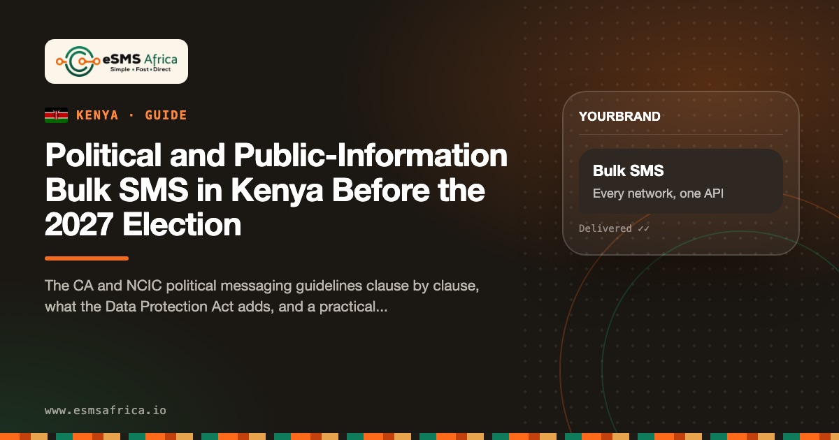 Political and Public-Information Bulk SMS in Kenya Before the 2027 Election