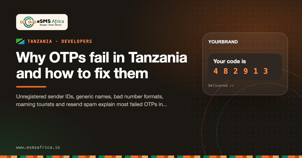 Why OTPs fail in Tanzania and how to fix them