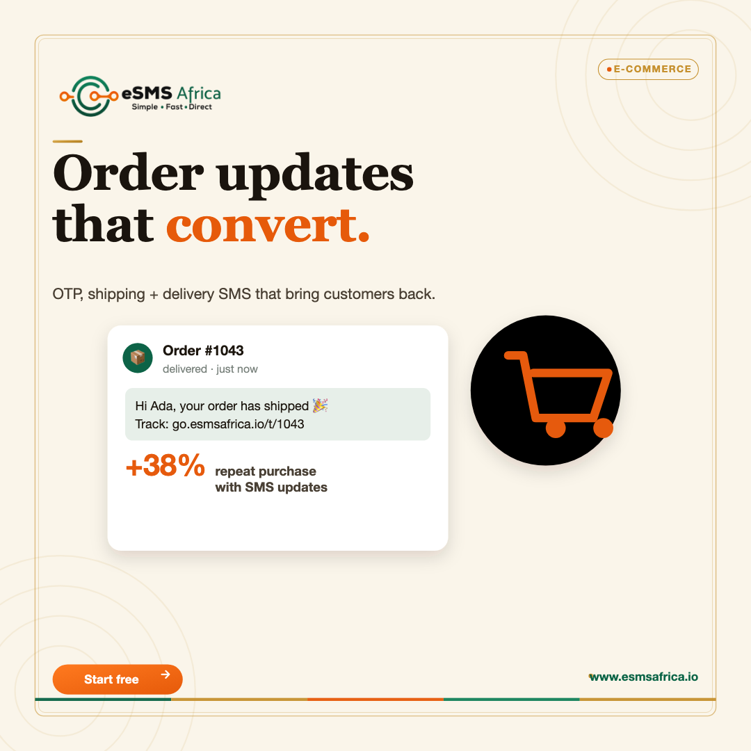 Order updates that convert.
