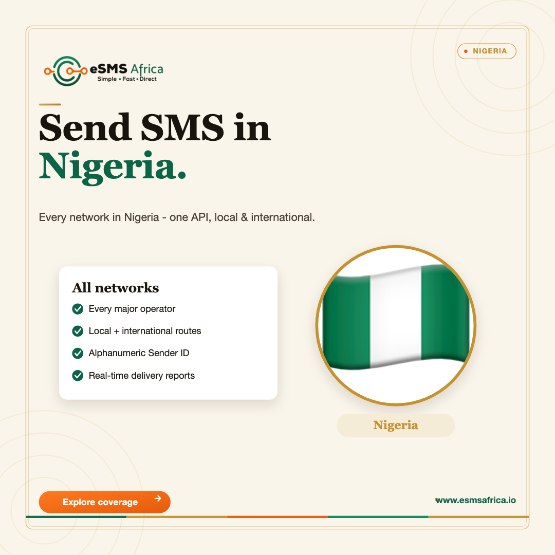 Send SMS in Nigeria.