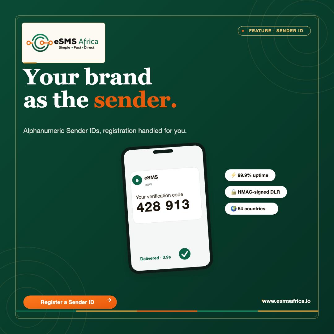 Your brand as the sender.