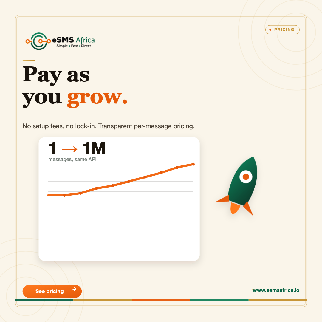 Pay as you grow.